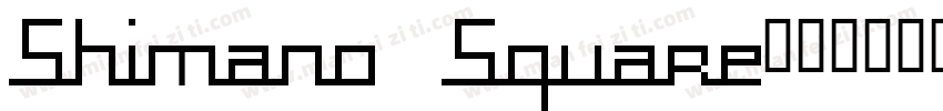 Shimano Square字体转换